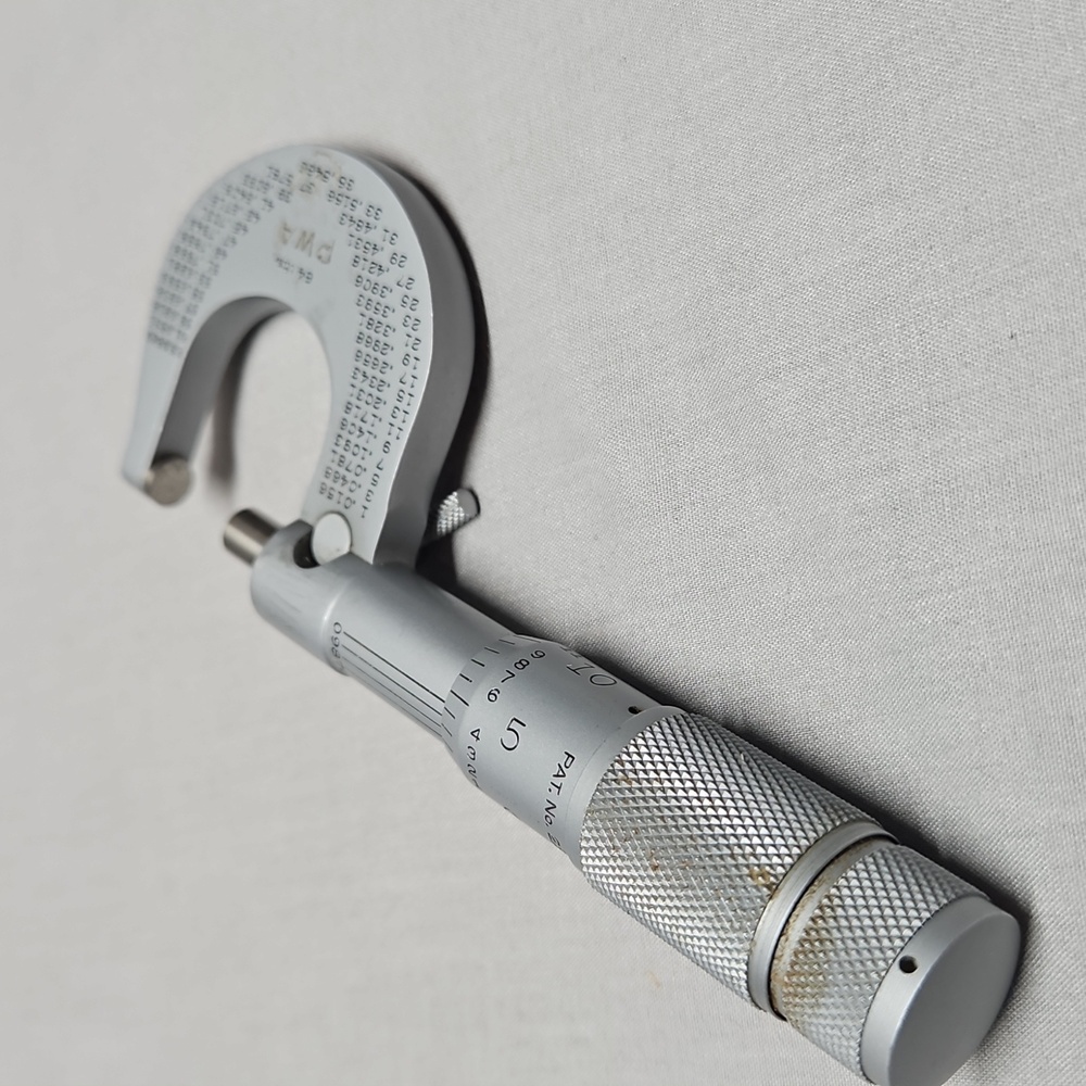 Lufkin No. 1661V 64ths Micrometer Machinist Tool - Picture 6 of 11